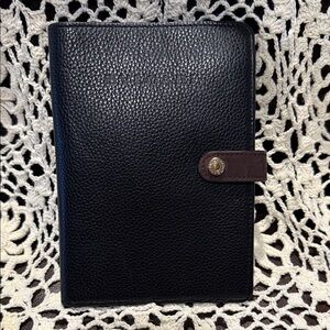 Bulgari Black Leather Wallet/Travel Case/Watch & Dock Holder.